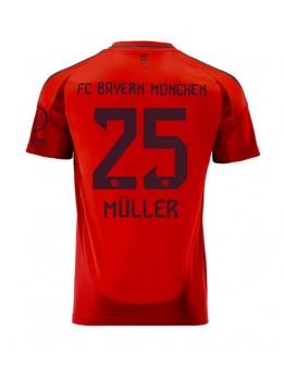 Moški Nogometna dresi replika Bayern Munich Thomas Muller #25 Domači 2024-25 Kratek rokav